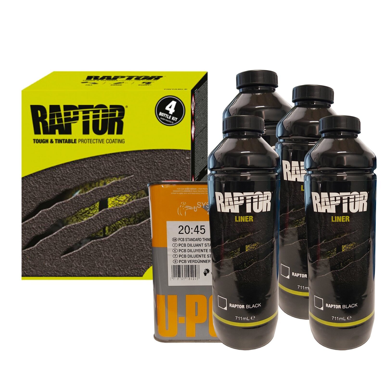 U-POLのRAPTOR LINER ブラック４L 塗装ガンセット - メンテナンス