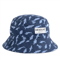 Saltwater Fiends Bucket Hat Navy SzXL