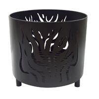 Outdoor Firebowl On Foot Wfire Pattern Blk Clr Iron 35X31Cm Wildtrak CA6084