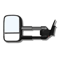 Clearview Towing Mirrors [Original Pair Power-Fold Indicators Electric Black] Ford Everest 15-MY21