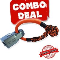 Carbon Offroad Winch Rope Thimble And Soft Shackle Combo Deal CW-COMBO-MFSS-10WS