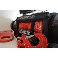 Carbon Offroad Winches Australia 24M X 10Mm Synthetic Rope Spliced With Thimble CWA-ROPE24x10