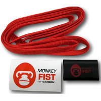 Carbon Offroad Winch Monkey Fist Coloured Rope Sheath - Red CWA-WRSHEATH_R