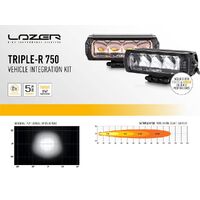 Lazer Lamps Land Rover Discovery4 (2009+) Grille Mount Kit (includes: 2x Triple-R 750 (Gen2), 1x Grille Mount Brackets, 1x 2L-LP-PL-120) GK-DISCO4-G