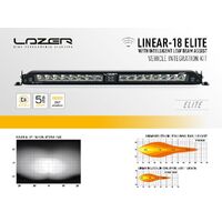 Lazer Lamps Peugeot Expert (2016+), Vauxhall/Opel Vivaro (2019+) & Citroen Dispatch (2016+)- Grille Mount Kit (includes: 1x Linear-18 Elite with i-LBA