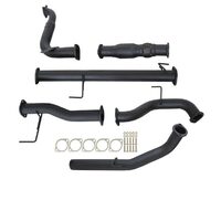 Carbon Offroad Isuzu Mu-X 3.0L 4Jj1-Tcx 2013 - 7/2018 3" Turbo Back Exhaust With Cat & No Muffler IZ245-PC