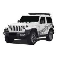 Front Runner Jeep Wrangler JL 2 Door (2018-Current) Extreme Slimline II 1/2 Roof Rack Kit KRJW006T