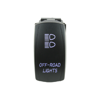 Superior Engineering Rocker Switch Off-road Lights Blue LED Each LJ11