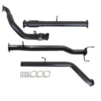 Carbon Offroad Mazda Bt-50 Un 2.5L & 3.0L 07 - 11 Manual 3" Turbo Back Exhaust With Cat No Muffler MZ247-PC