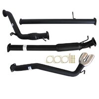 Carbon Offroad Mazda Bt-50 Up, Ur 3.2L 9/2011 - 9/2016 3" Turbo Back Exhaust With Hotdog Only Side Exit Tailpipe MZ248-HOS