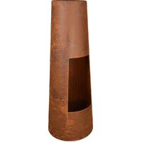 Tardis Round Rustic Fireplace 38X38X100Cm Wildtrak OL1034