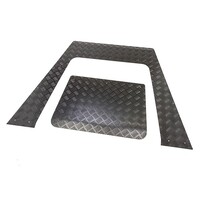 BONNET CHEQUER 2 PCE KIT FOR LAND ROVER DEFENDER 2007 RC5182B3  BLACK