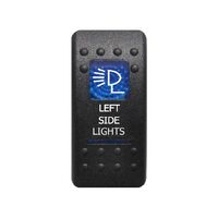 Superior Engineering Rocker Switch Left Side Lights Blue Printed Lens Each ROKSWCH-LEFT