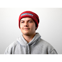 Superior Engineering Red Beanie with White Outline Logo Each SUP-BEANIE-RED-WHT