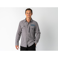 Superior Engineering Mens Syzmik Fishing Shirt Stone Each SUP-FISH-M-STN-XXX