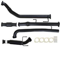 Carbon Offroad Fits Toyota Hilux Kun16/26 3L 1Kd-Ftv D4D 2005 - 9/2015 3" Turbo Back Exhaust With Cat & Hotdog TY233-HC