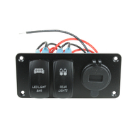 Superior Engineering Switch Panel with Dual Switches and USB/Voltmeter Each YJ-SP03