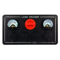 Bainbridge for Landcruiser Power Panel with Volts/Amps and Marine Grade Outlets